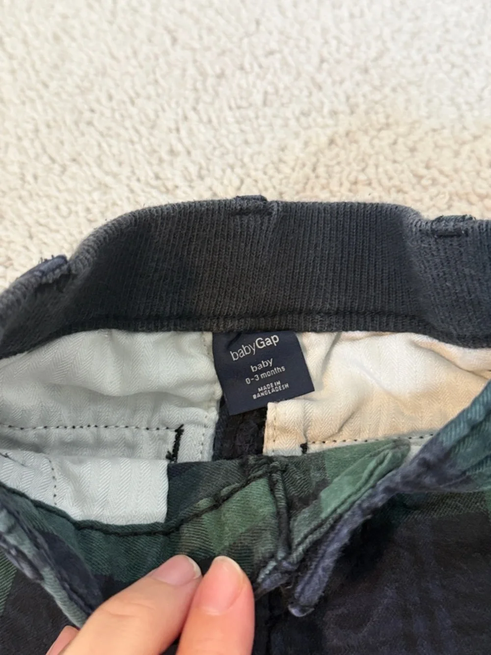 babyGAP Blue and Green Plaid Pants Size 0-3 months